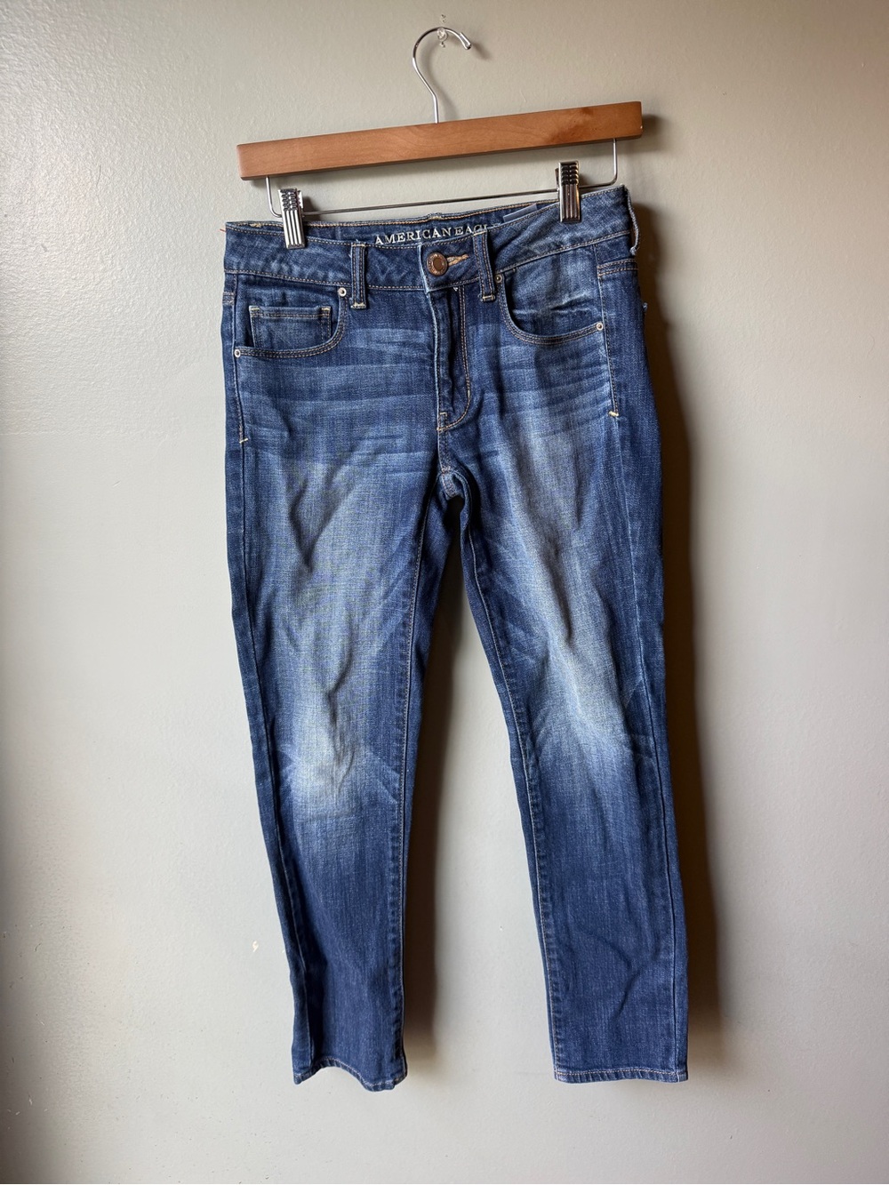 American Eagle Skinny Jeans Women’s Size 2 Short Medium Wash Stretch